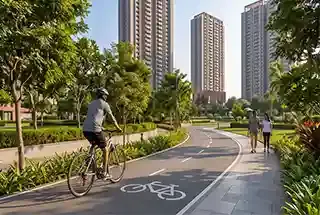 Bicycle Track at Assetz Naru and Nami