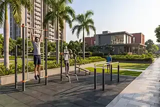 Outdoor Fitness Area at Assetz Naru and Nami